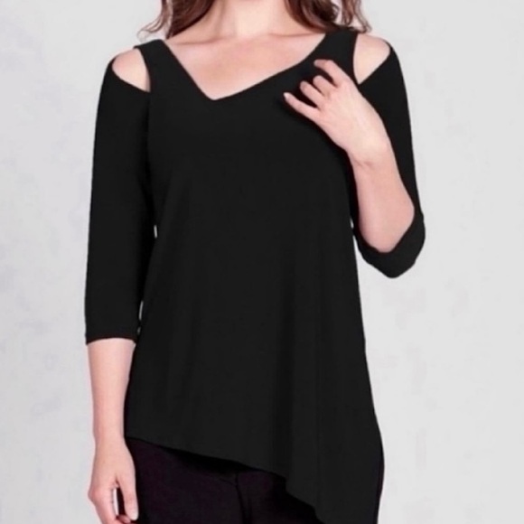 Sympli Focus cold-shoulder tunic top - Picture 1 of 11